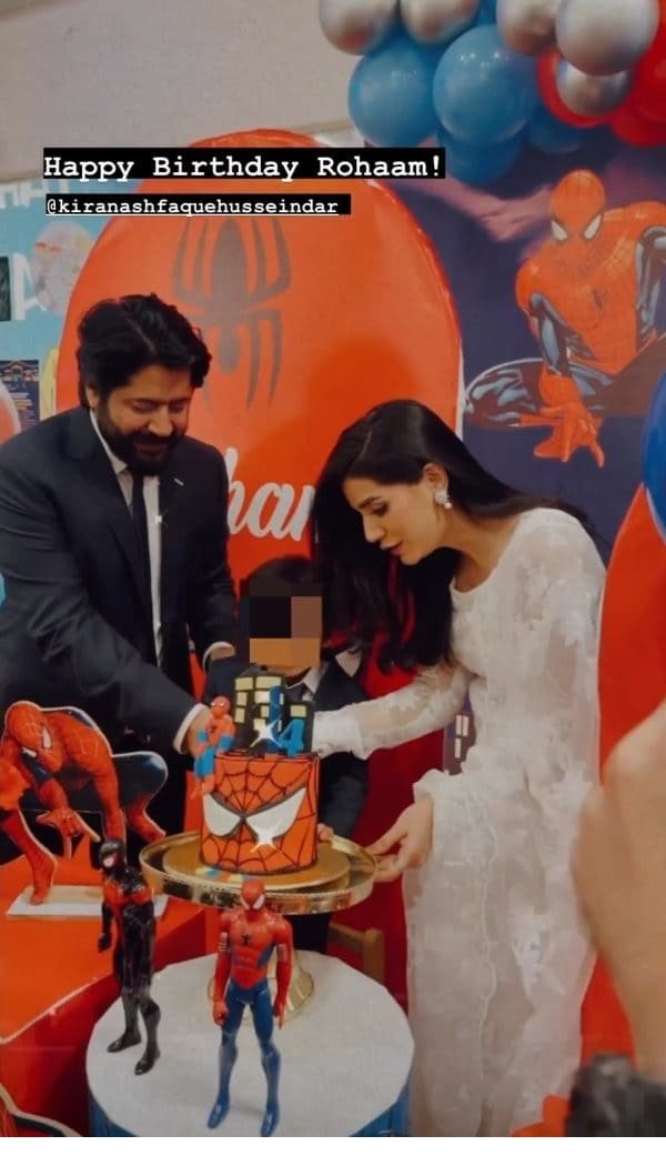 Kiran and Imran Ashraf celebrate their son’s birthday